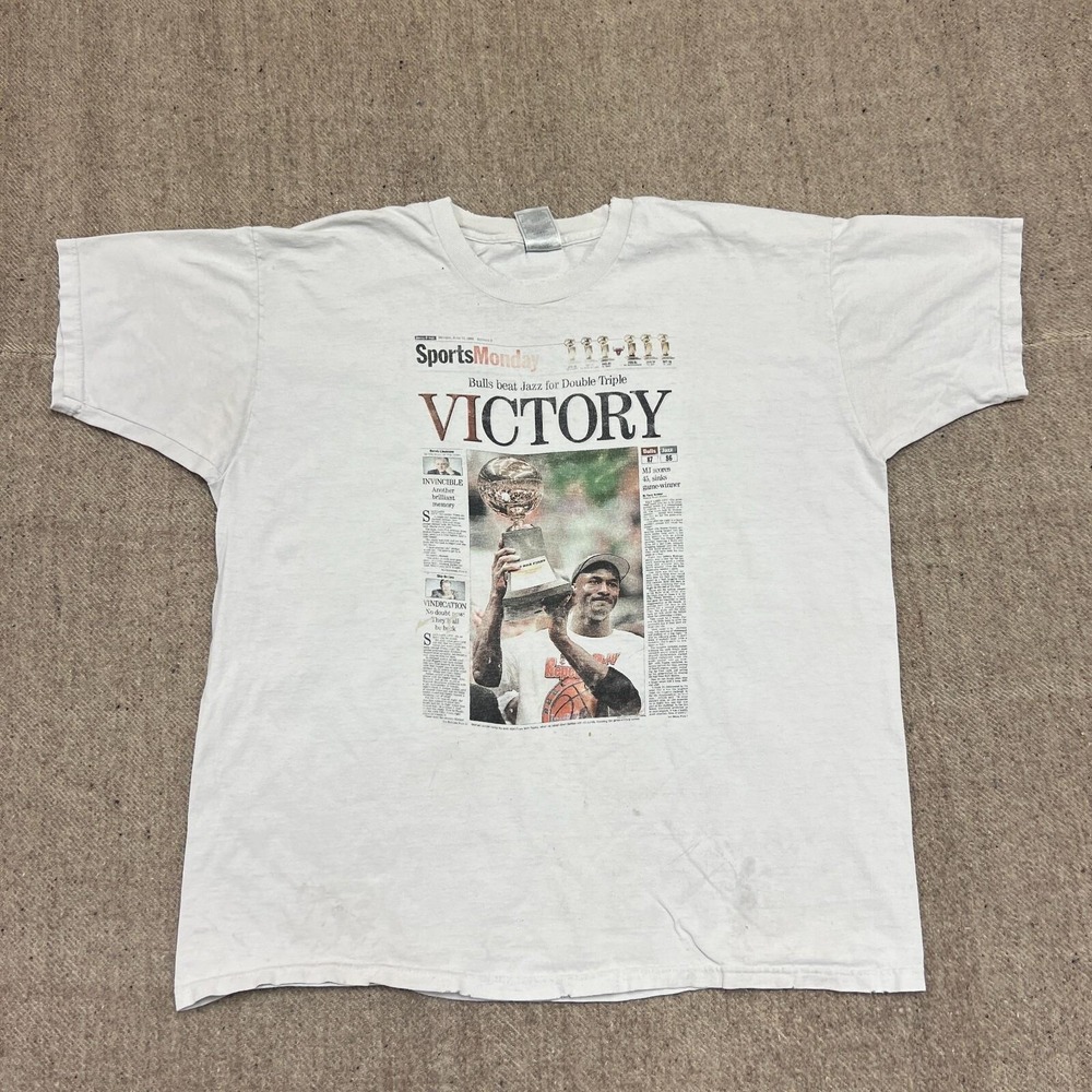 Vintage Chicago Bulls Shirt‎ Mens XXL White 1990s Michael Jordan